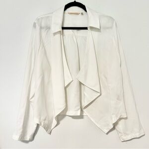 Soft Surroundings‎ white Cardigan Blouse Size Large